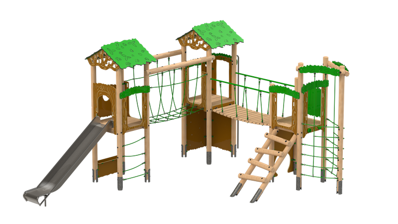 Technical render of a Hawk Play Tower